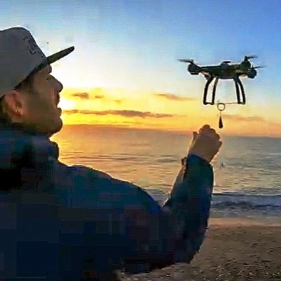 Pesca con online drone